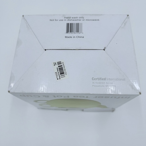 NWT Certified International Tea for One Yellow Infuser Tea Pot & Cup Set 14-11oz - Picture 4 of 5